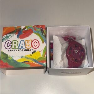 CRAYO Festival Fushia Dial Fushia Silicone Unisex Watch New